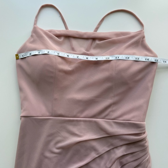 Azazie Blush Pink Maxi Dress - Picture 10 of 11